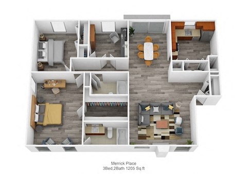 Merrick Place 3Bed 2Bath 1205 Sq ft at Merrick Place, Lexington, KY